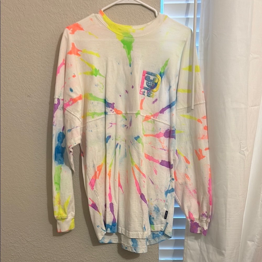 Disney Multicolor Tie-Dye Long Sleeve Tee